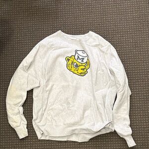 Heather Michigan Crew kneck Sweatshirt